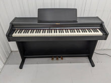 Load image into Gallery viewer, Roland RP301 digital piano and stool in satin black finish stock number 23508
