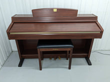 Load image into Gallery viewer, Yamaha Clavinova CLP-240 Digital Piano and stool mahogany finish stock nr 23490
