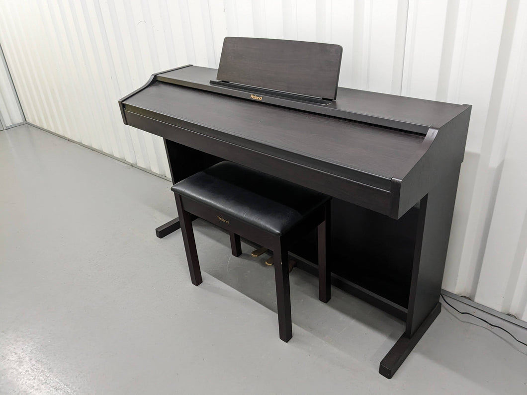 Roland RP301 digital piano + matching stool in dark rosewood stock number 24001