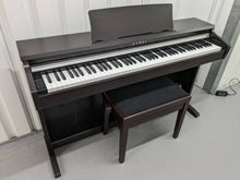 Load image into Gallery viewer, Kawai KDP110 digital piano and stool in dark rosewood finish stock number 24014
