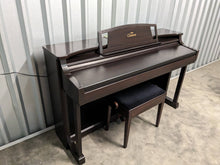 Load image into Gallery viewer, Yamaha Clavinova CLP-811 Digital Piano and stool in dark rosewood stock no 24019
