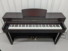 Load image into Gallery viewer, Yamaha Clavinova CLP-635  Digital Piano and stool in dark rosewood stock #24029
