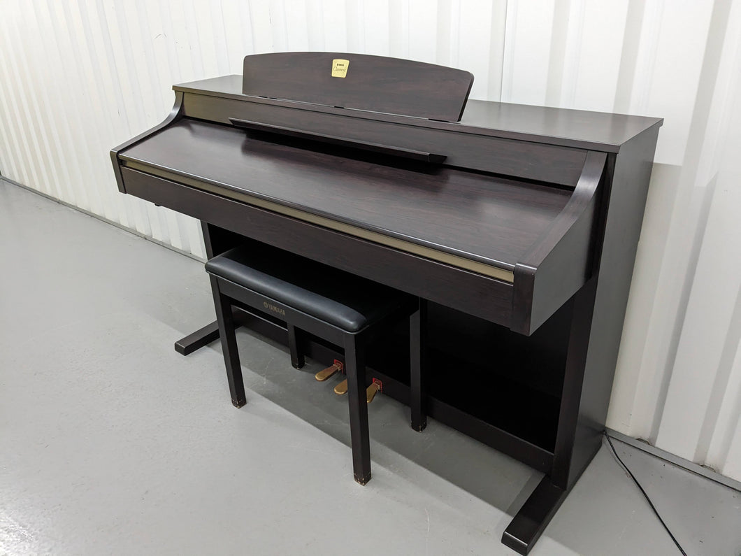 Yamaha Clavinova CLP-330 Digital Piano and stool in dark rosewood stock #24018