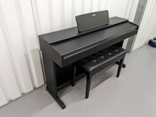 Load image into Gallery viewer, Yamaha Arius YDP-143 Digital Piano + stool in satin black finish stock #24043
