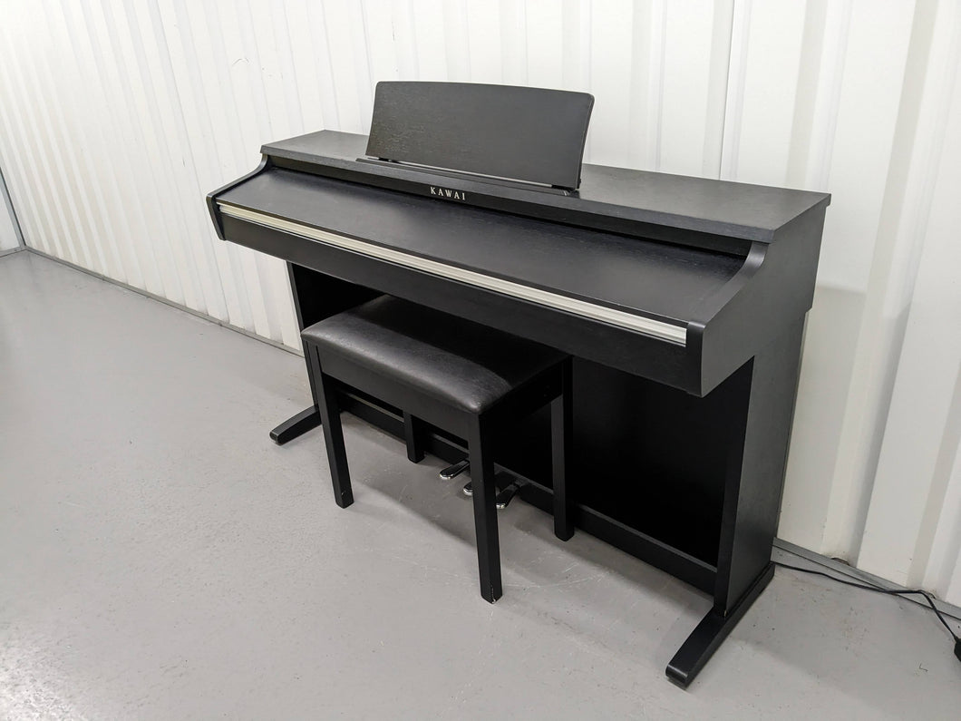 Kawai KDP110 digital piano and stool in satin black finish stock number 24053