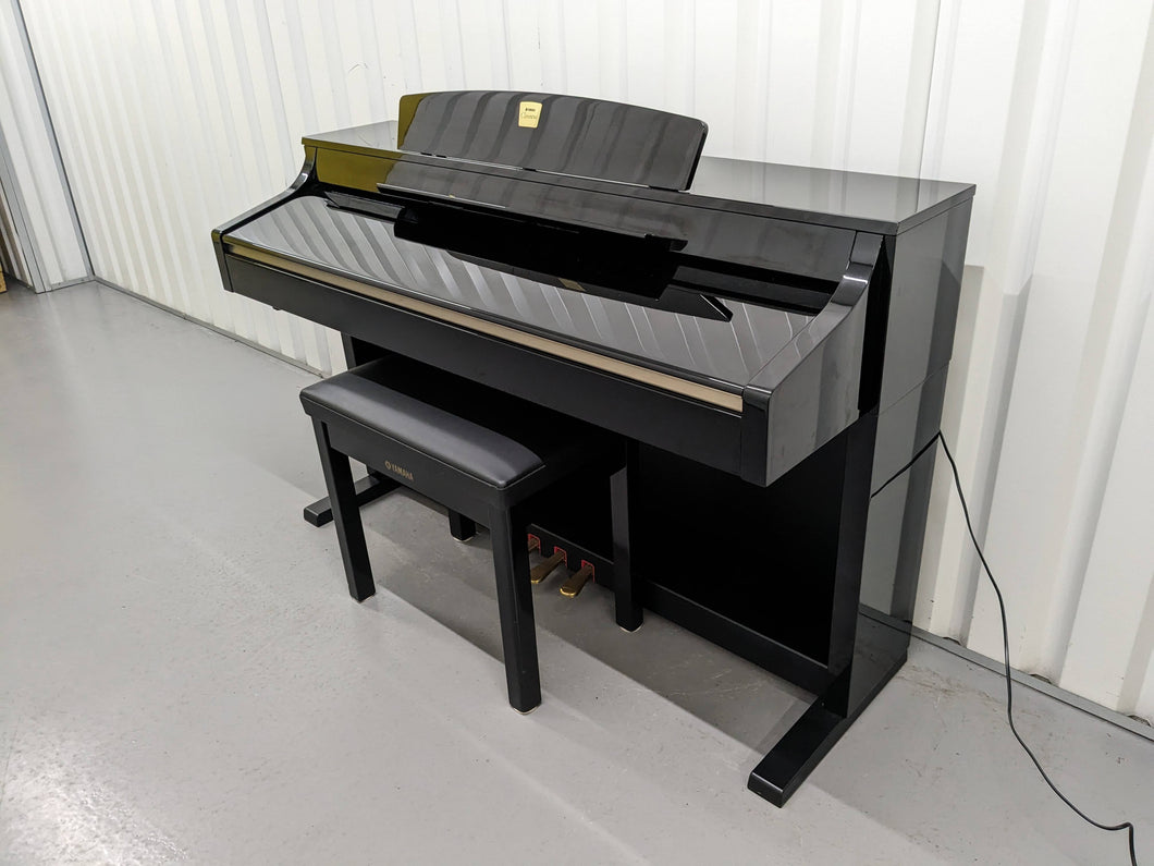 Yamaha Clavinova CLP-340PE glossy black polished ebony Piano stock #24055