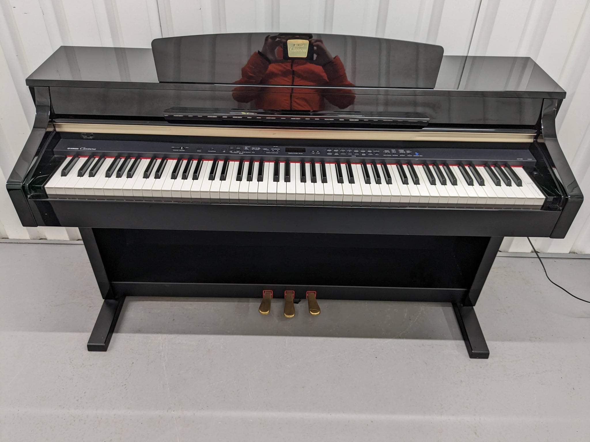 Yamaha Clavinova CLP-340PE glossy black polished ebony Piano stock #24 –  Sulinda Music