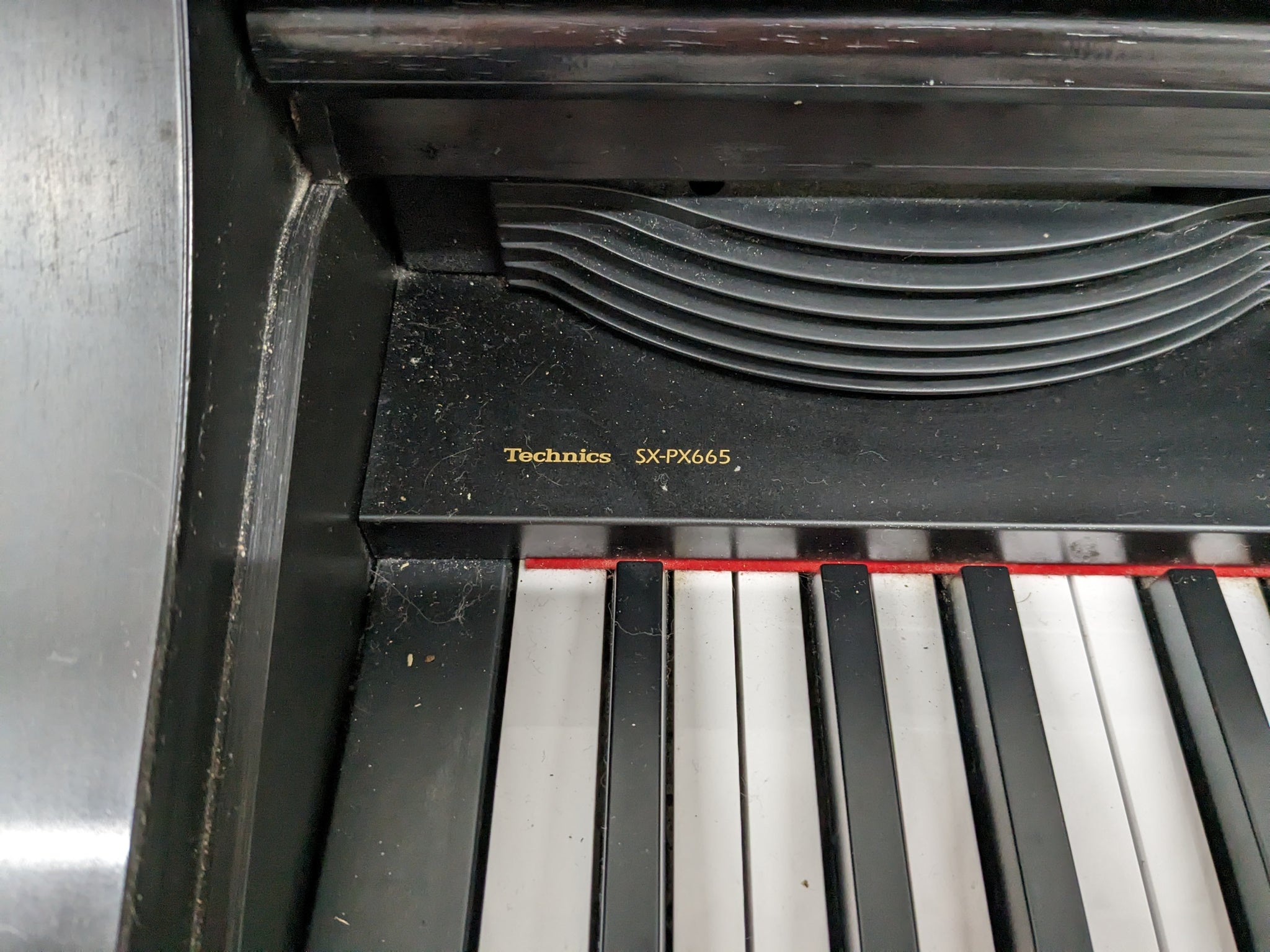 TECHNICS SX-PX665 DIGITAL PIANO AND STOOL IN DARK ROSEWOOD stock