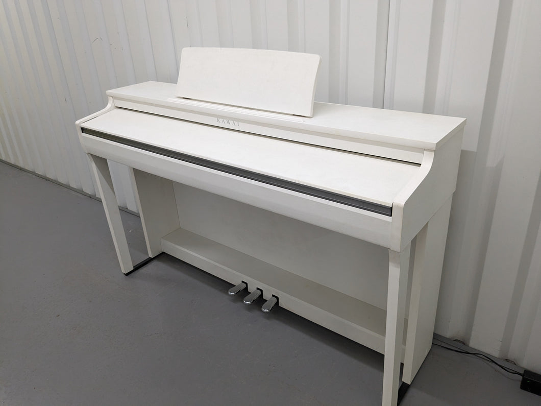 Kawai CN27 digital piano in satin white finish stock number 24085