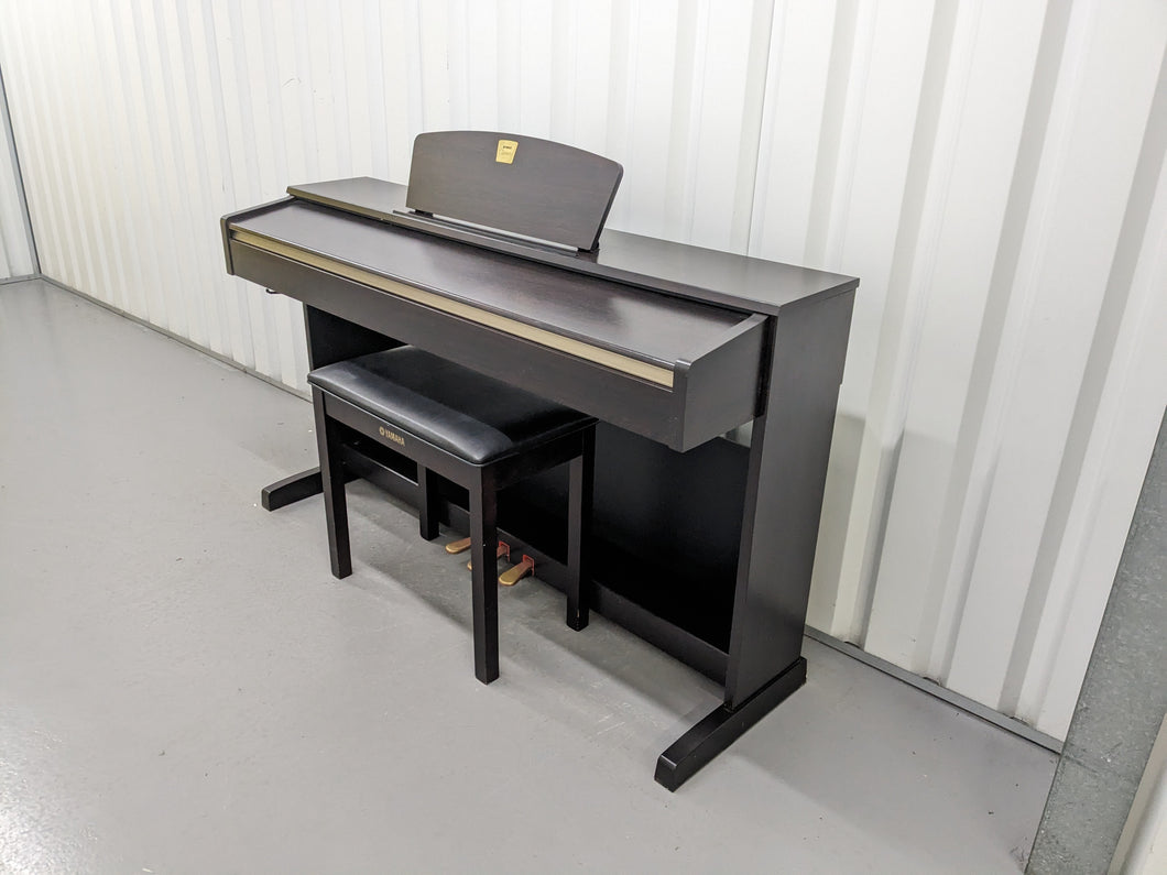 Yamaha Clavinova CLP-320 Digital Piano and stool in dark rosewood stock #24097