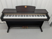 Load image into Gallery viewer, Yamaha Clavinova CLP-320 Digital Piano and stool in dark rosewood stock #24097

