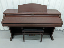 Load image into Gallery viewer, TECHNICS SX-PX664 DIGITAL PIANO AND STOOL IN MAHOGANY stock number 24095
