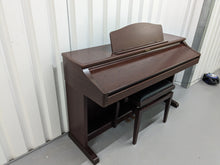 Load image into Gallery viewer, TECHNICS SX-PX664 DIGITAL PIANO AND STOOL IN MAHOGANY stock number 24095
