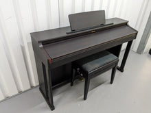 Load image into Gallery viewer, Roland HP203 digital piano and stool in dark rosewood finish stock number 24076
