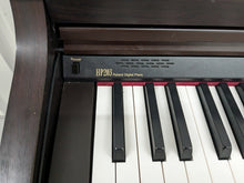 Load image into Gallery viewer, Roland HP203 digital piano and stool in dark rosewood finish stock number 24076
