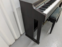 Load image into Gallery viewer, Roland HP203 digital piano and stool in dark rosewood finish stock number 24076
