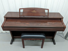 Load image into Gallery viewer, Yamaha Clavinova CLP-860 Digital Piano and stool in mahogany stock # 24096
