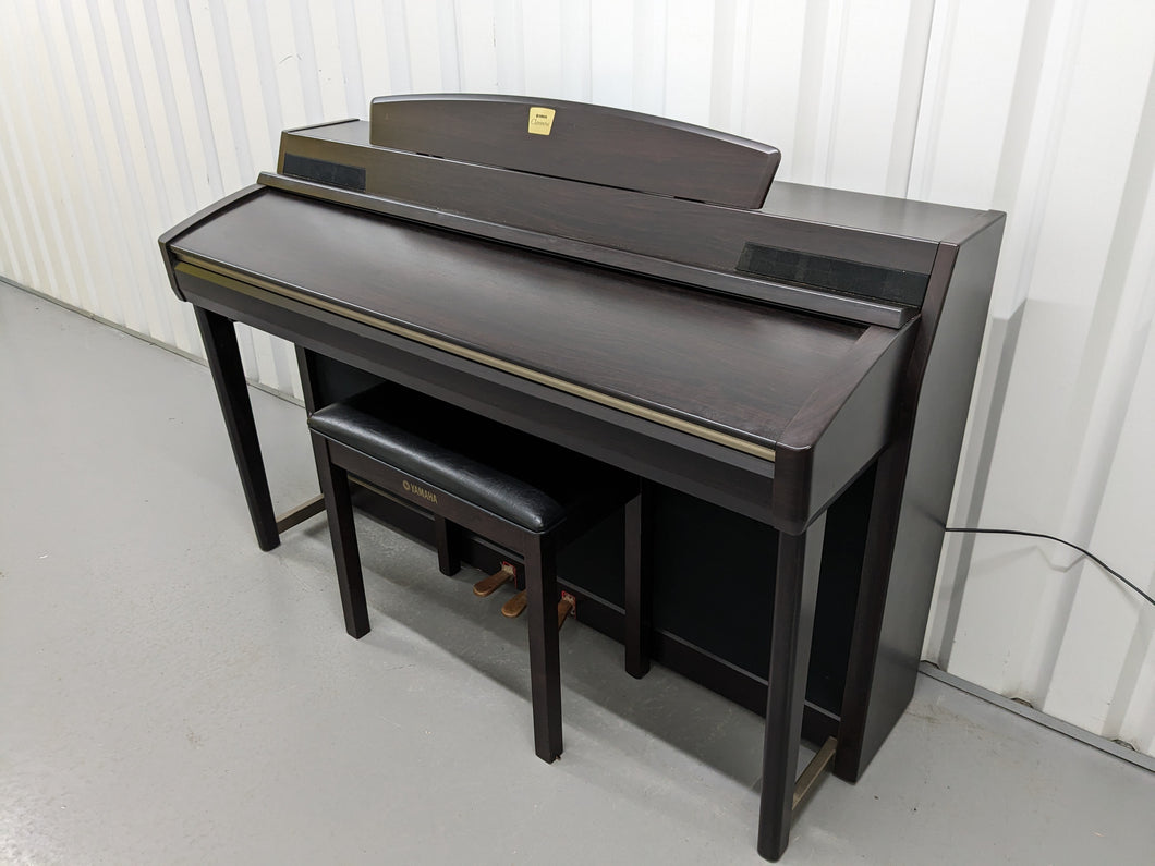 YAMAHA CLAVINOVA CLP-270 DIGITAL PIANO AND STOOL IN DARK ROSEWOOD stock nr 24106