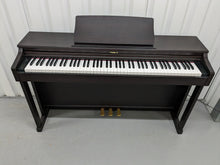 Load image into Gallery viewer, Roland HP201 digital piano and stool in dark rosewood finish stock number 24117
