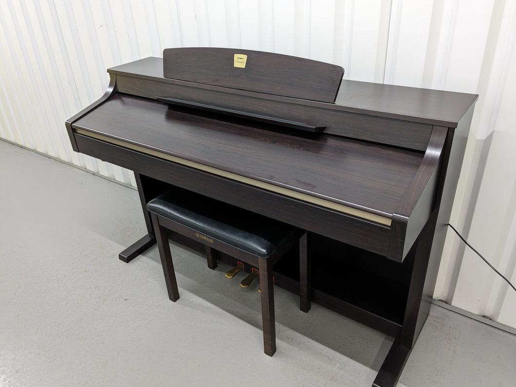 Yamaha Clavinova CLP-330 Digital Piano and stool in dark rosewood stock #24116