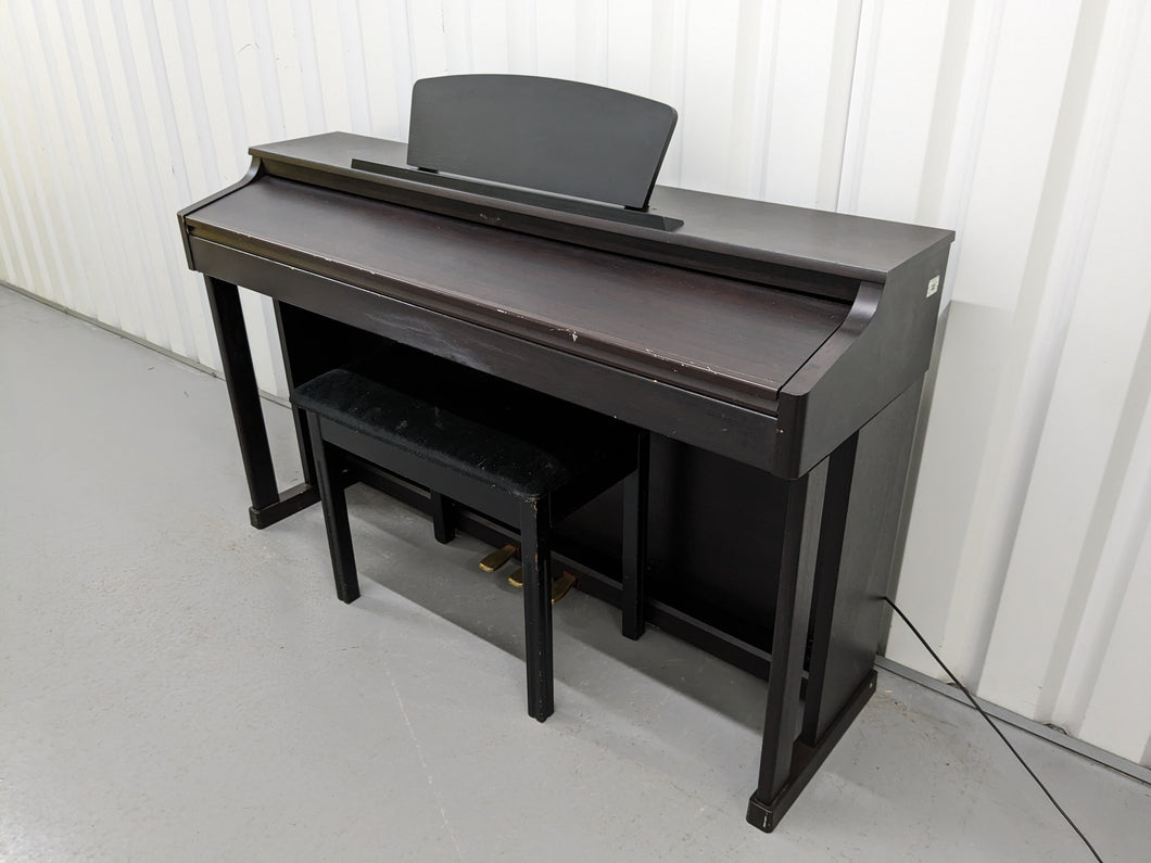 Roland HP203 digital piano and stool in dark rosewood finish stock number 24075