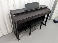 Load image into Gallery viewer, Roland HP203 digital piano and stool in dark rosewood finish stock number 24075
