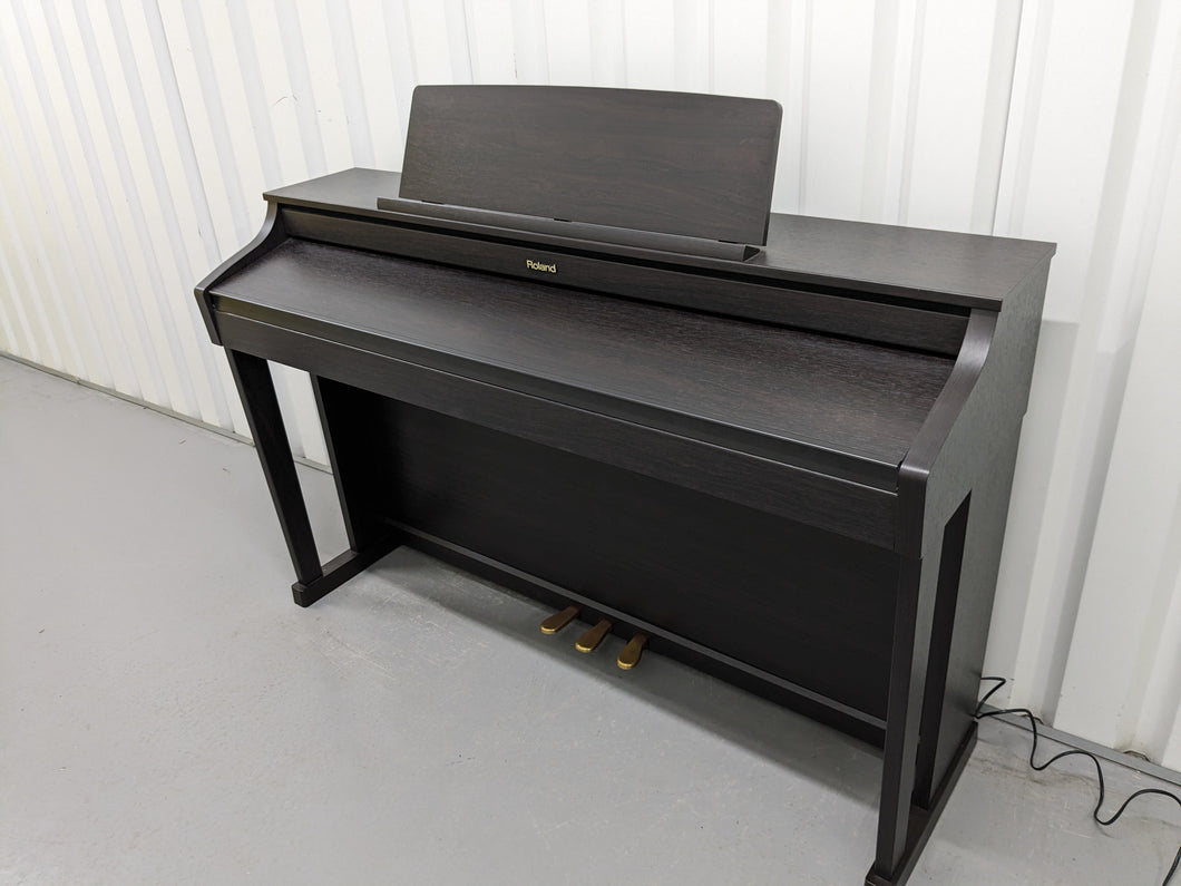 Roland HP505 digital piano in dark rosewood finish stock number 24131