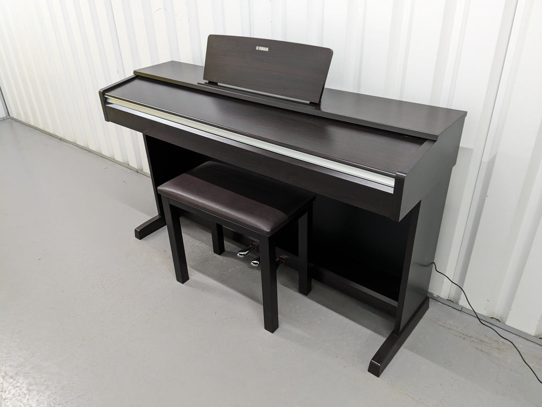 Yamaha Arius YDP-142 Digital Piano and stool rosewood finish. Stock number 24132