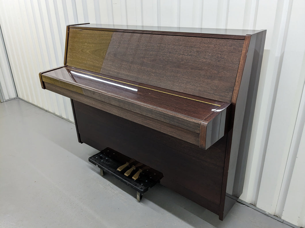 Yamaha C108N Upright Piano, polished mahogany, made in Japan c.1986 stock #24150
