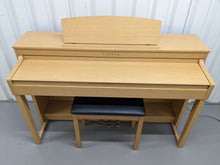 Load image into Gallery viewer, Yamaha Clavinova CLP-440 Digital Piano and stool in cherry wood stock no 24136
