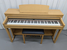 Load image into Gallery viewer, Yamaha Clavinova CLP-440 Digital Piano and stool in cherry wood stock no 24136
