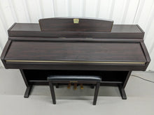 Load image into Gallery viewer, Yamaha Clavinova CLP-240 Digital Piano and stool in dark rosewood stock nr 24140
