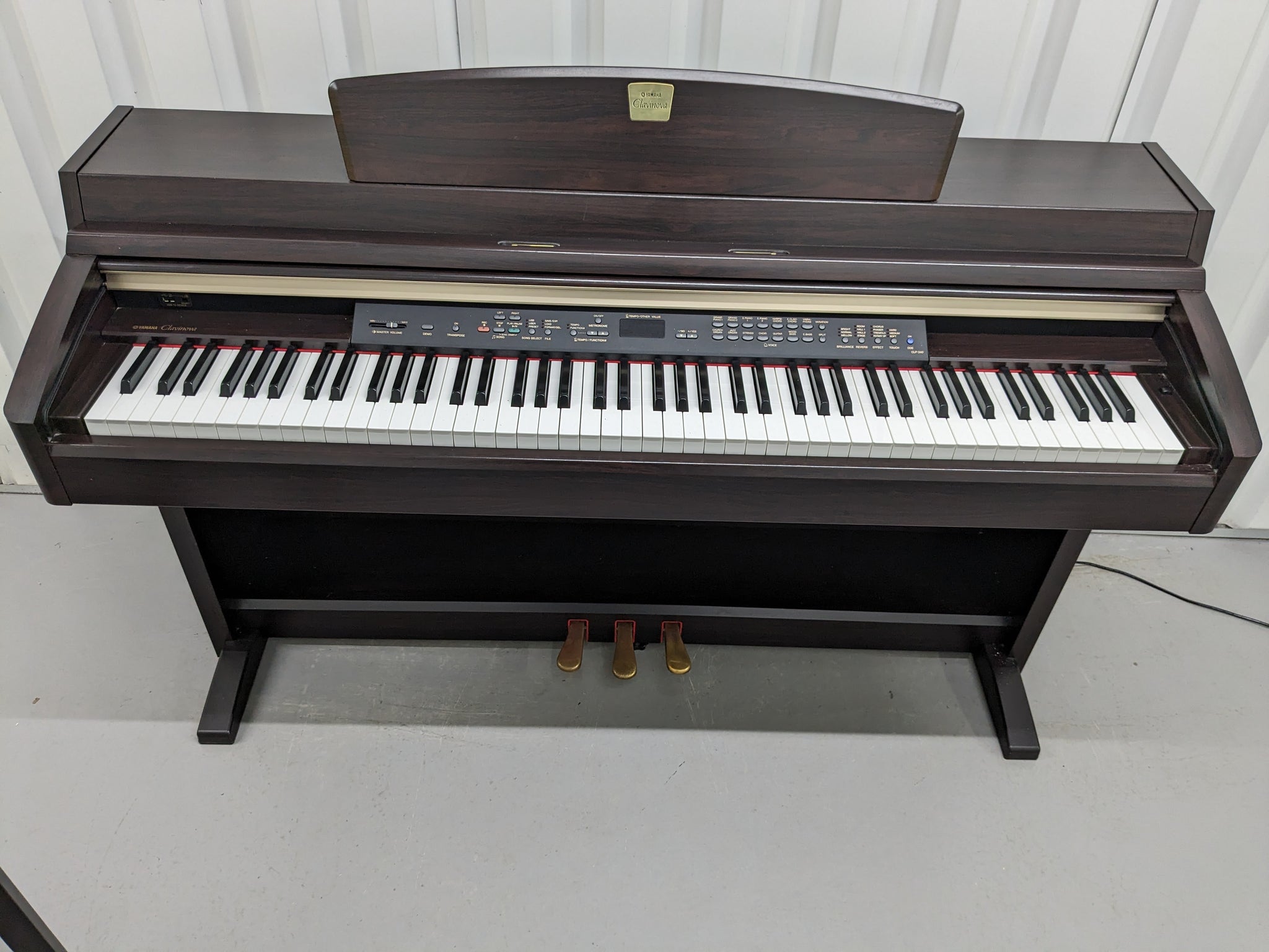 Yamaha Clavinova CLP-240 Digital Piano and stool in dark rosewood