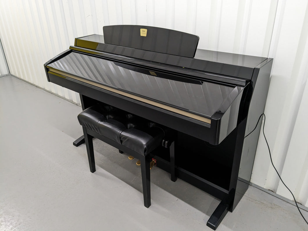 Yamaha Clavinova CLP-240PE Digital Piano polished GLOSSY BLACK stock # 24135
