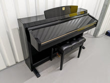 Load image into Gallery viewer, Yamaha Clavinova CLP-240PE Digital Piano polished GLOSSY BLACK stock # 24135
