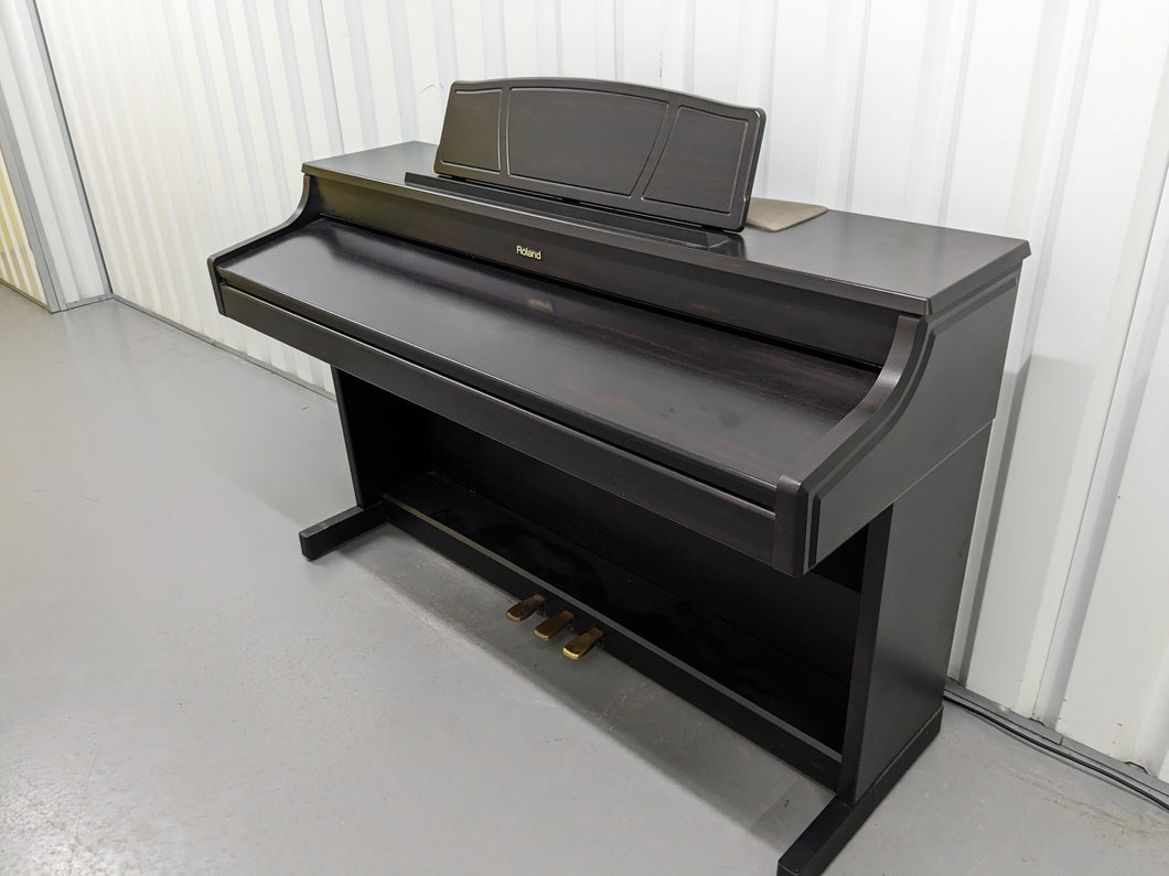 Roland HP-7e professional high specs Digital Piano in dark rosewood stock #24148