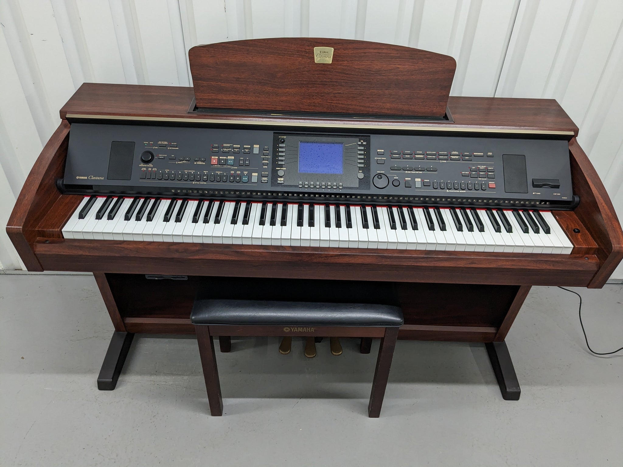 Yamaha Clavinova CVP-303 Digital Piano arranger + stool in mahogany st –  Sulinda Music