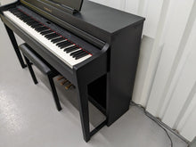 Load image into Gallery viewer, Yamaha Clavinova CLP-440 Digital Piano and stool in satin black stock no 24166
