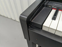 Load image into Gallery viewer, Yamaha Clavinova CLP-440 Digital Piano and stool in satin black stock no 24166
