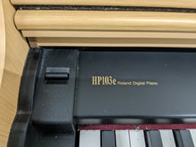 Load image into Gallery viewer, HP103e digital piano and stool in light oak finish stock number 24170

