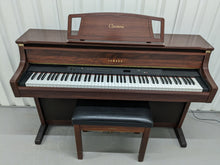 Load image into Gallery viewer, Yamaha Clavinova CLP-880 digital piano and stool in mahogany finish stock number 24193
