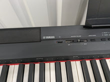 Load image into Gallery viewer, Yamaha P-105 digital portable piano and fixed stand 3 pedals black stock #24214

