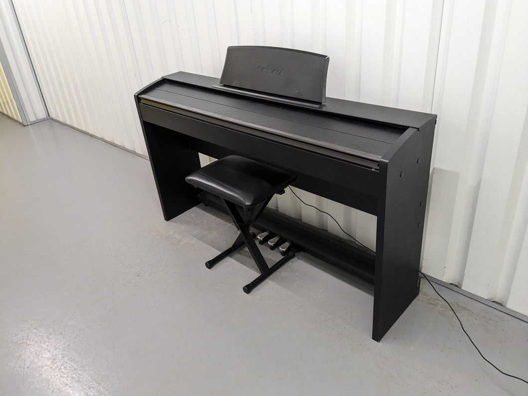 Casio Privia PX-735 Compact slimline Digital Piano + stool in black Stock #24223