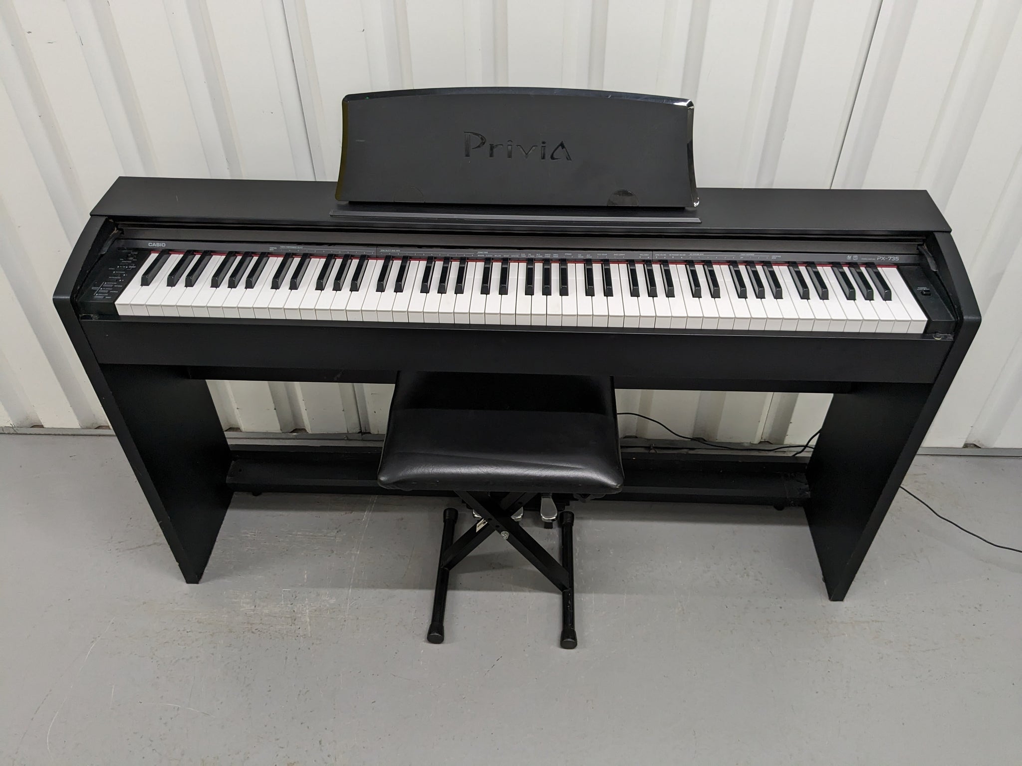 Casio Privia PX-735 Compact slimline Digital Piano + stool