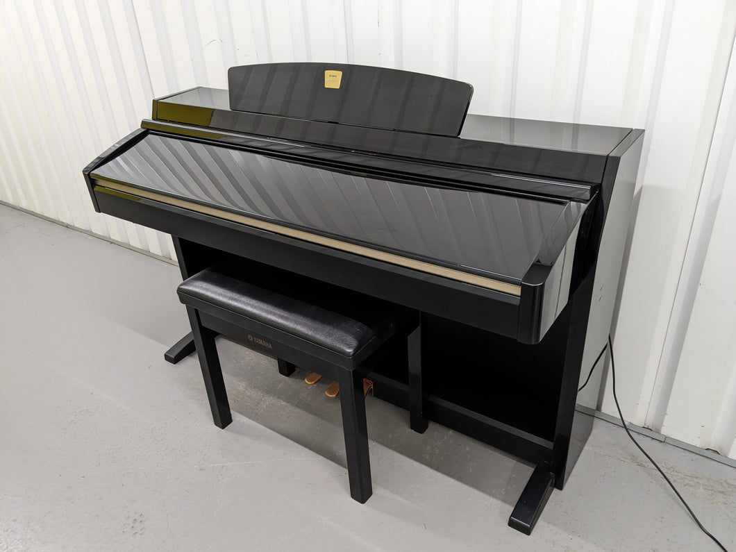 Yamaha Clavinova CLP-240PE Digital Piano polished GLOSSY BLACK stock # 24233