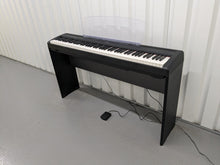 Load image into Gallery viewer, Yamaha P95 digital portable piano and fixed stand in black finish stock #24231
