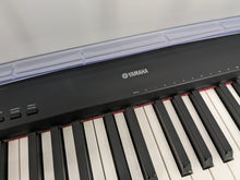 Load image into Gallery viewer, Yamaha P95 digital portable piano and fixed stand in black finish stock #24231
