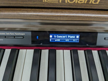 Load image into Gallery viewer, Roland LX-7 Luxury Digital Piano and stool in brown walnut finish Stock nr 24259
