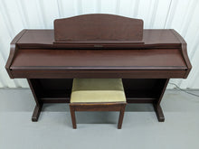 Load image into Gallery viewer, TECHNICS SX-PX662 DIGITAL PIANO AND STOOL IN MAHOGANY  stock number 24284
