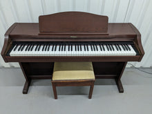 Load image into Gallery viewer, TECHNICS SX-PX662 DIGITAL PIANO AND STOOL IN MAHOGANY  stock number 24284
